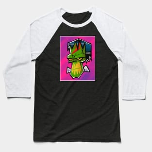 Pop Art Frankenstein Baseball T-Shirt